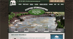 Desktop Screenshot of customstonescaping.com