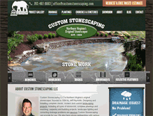 Tablet Screenshot of customstonescaping.com